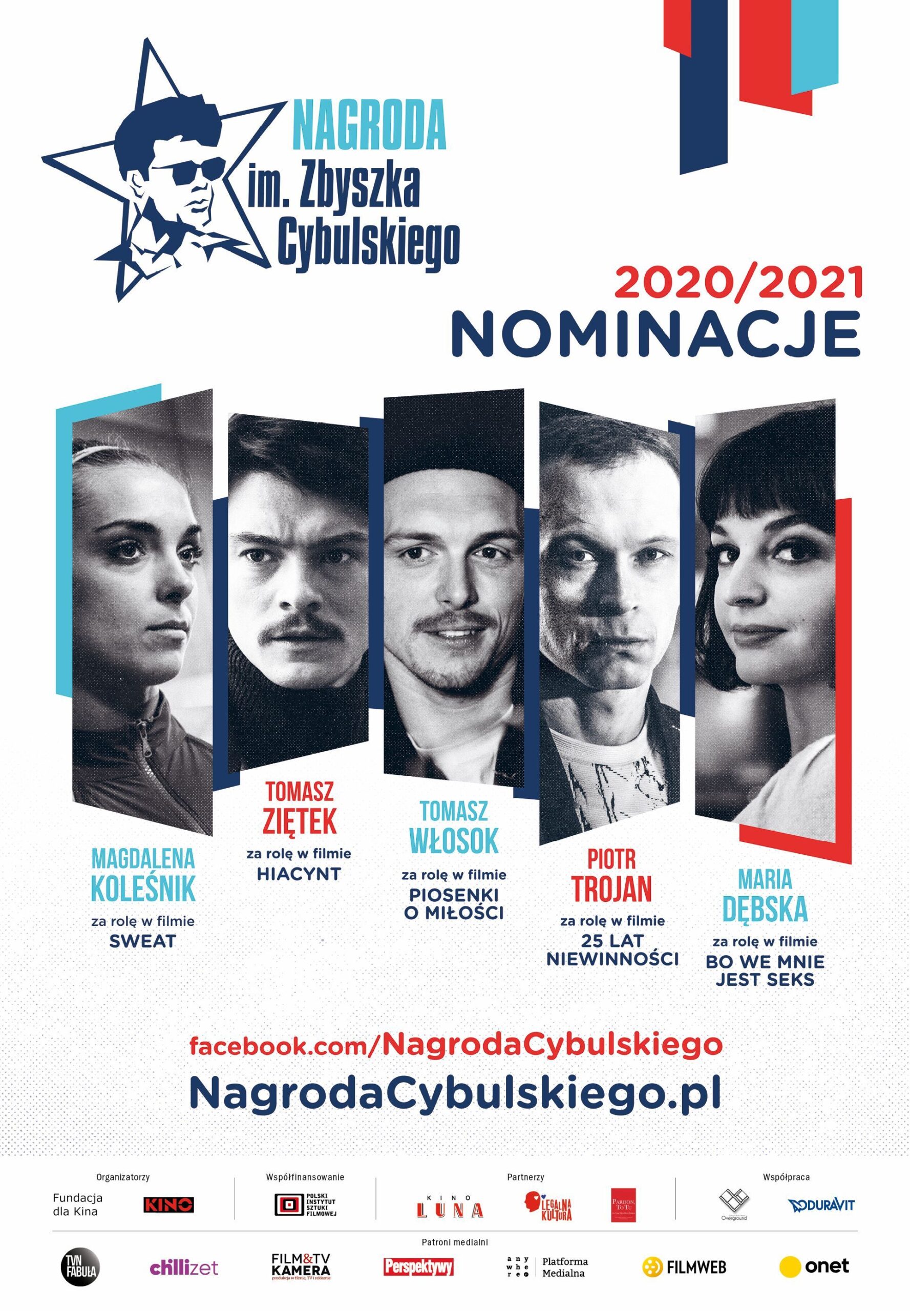 Plakat Nagroda im. Cybulskiego 2020/2021